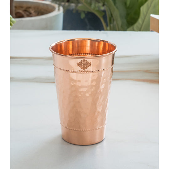 Copper glass for healthy drinking habits