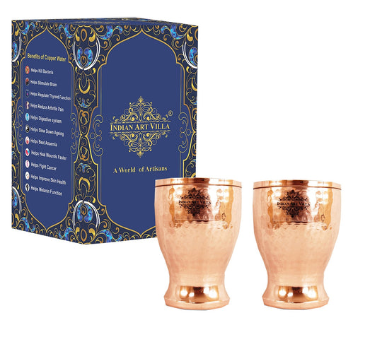Copper glass for traditional water drinking