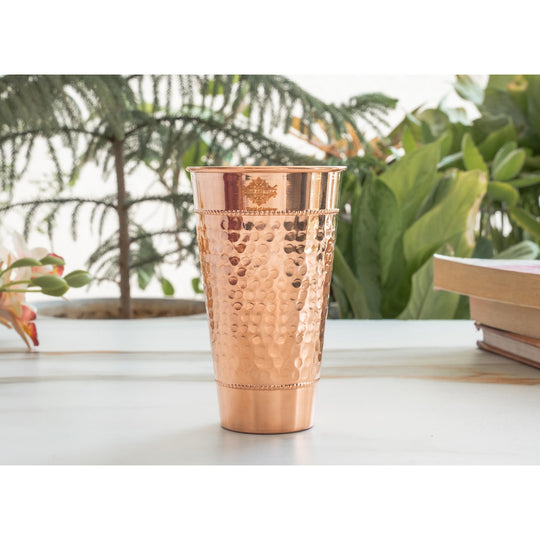 Handcrafted copper drinking tumbler elegant