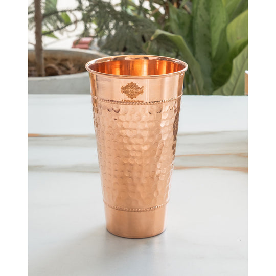 Premium copper glass for hydration lifestyle