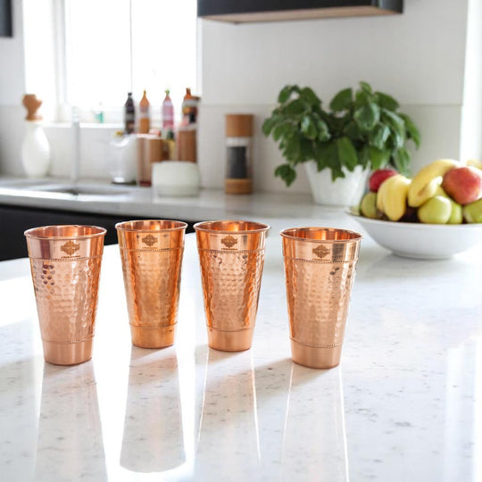 Premium copper drink glass for healthy use