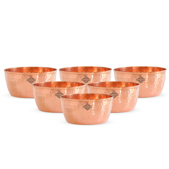 Immaculately crafted copper bowl with a smooth sheen perfect for enhancing your table setting by IAV