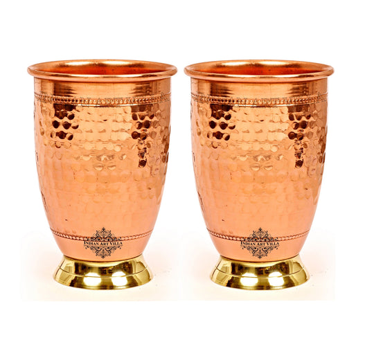 Ayurvedic copper water glass for daily intake