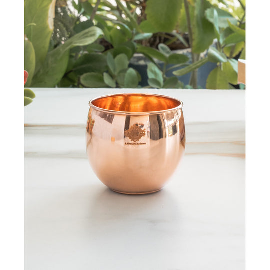 Premium copper glass for healthy hydration