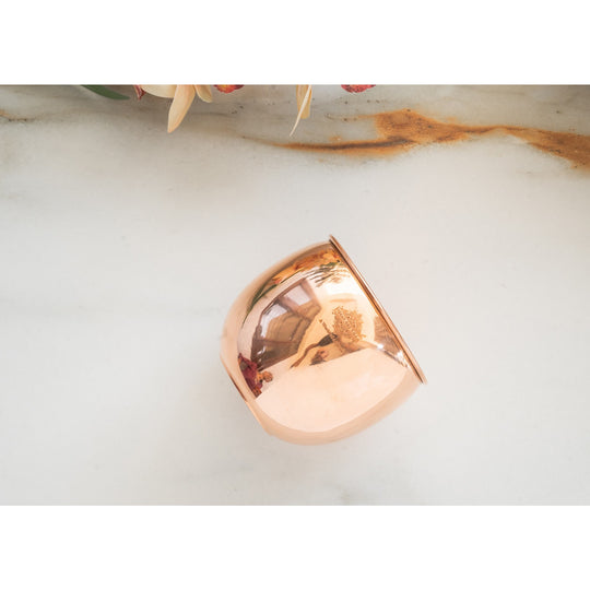 Plain copper tumbler elegant drinkware