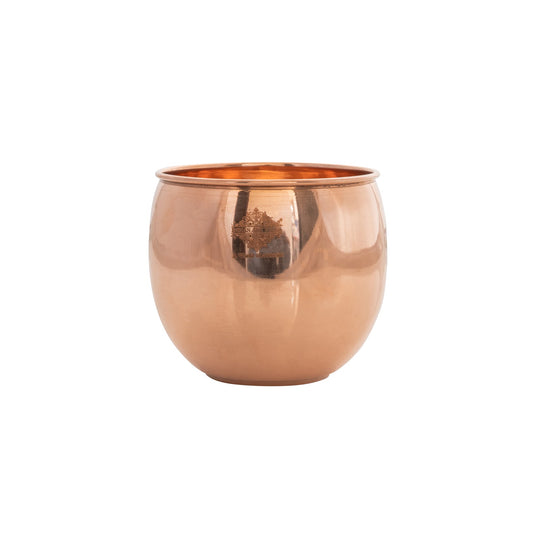 Handcrafted copper glass for wellness routine