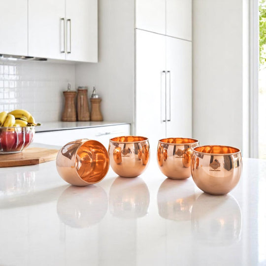 Ayurvedic copper water glass handmade design