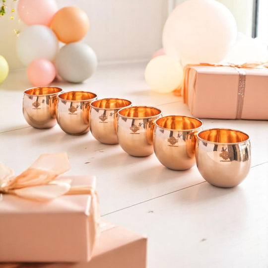 Plain copper drinking vessel premium finish