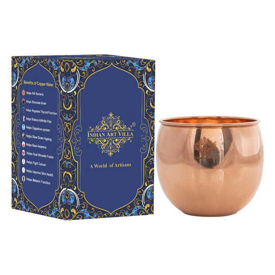 Pure copper drinkware for home hydration