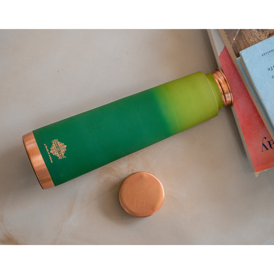 Pure Copper Bottle with Pyramid Shape and Eye-Catching Colors  800 ML