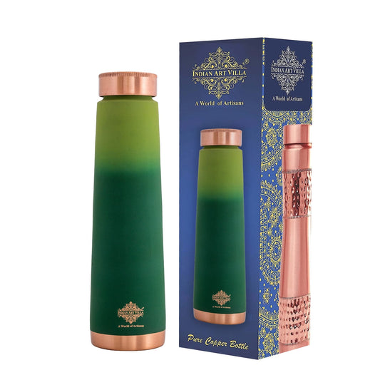 Pure Copper Bottle with Pyramid Shape and Eye-Catching Colors – 800 ML