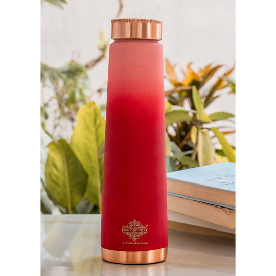 Pure Copper Bottle with Pyramid Shape and Eye-Catching Colors  800 ML