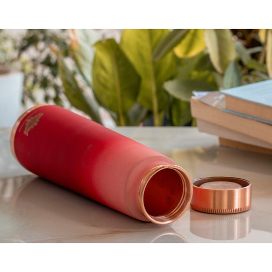 Pure Copper Bottle with Pyramid Shape and Eye-Catching Colors  800 ML