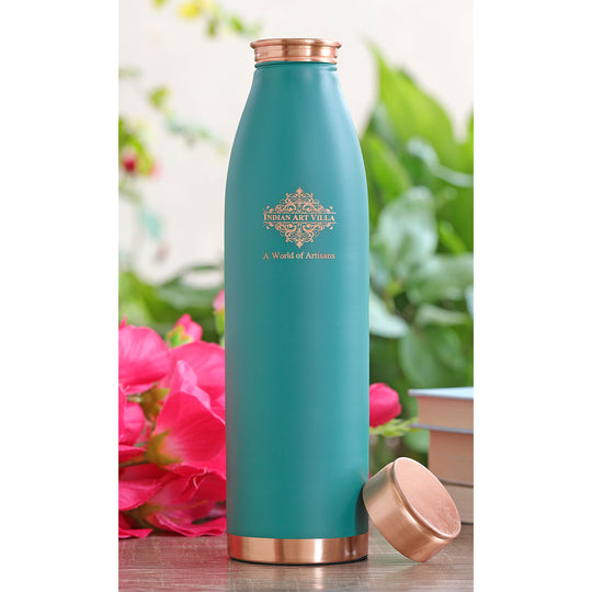 Personalized Copper Silk Finish Water Bottle 900 ML