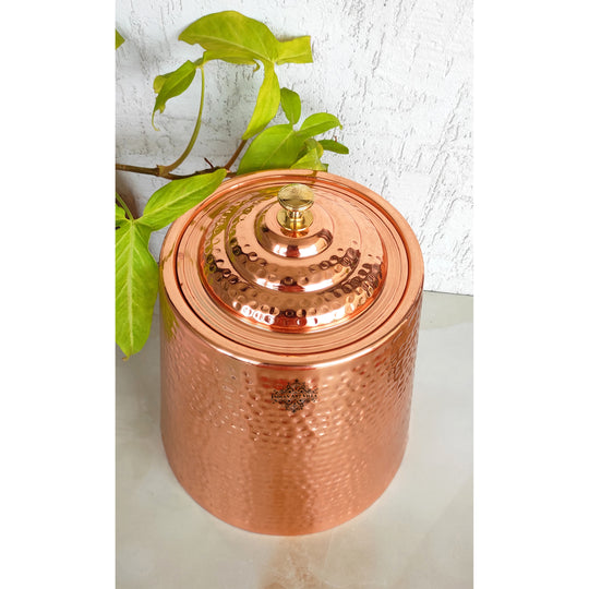 Pure Copper Double Wall Storage Box – 5 Litre