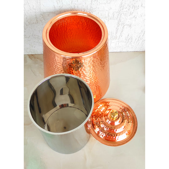 Pure Copper Double Wall Storage Box – 5 Litre