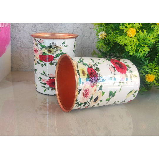 Embossed copper vessel for hydration needs