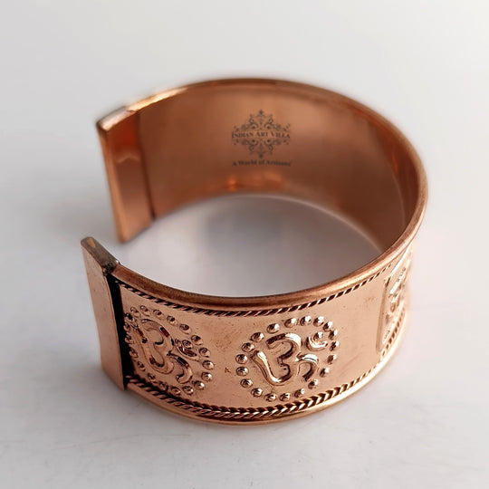 Pure Copper Jai Mata Di Bangle Handcrafted Spiritual Bracelet