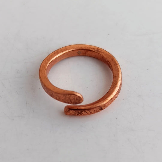 Pure Copper Adjustable Bypass Ring – Unisex