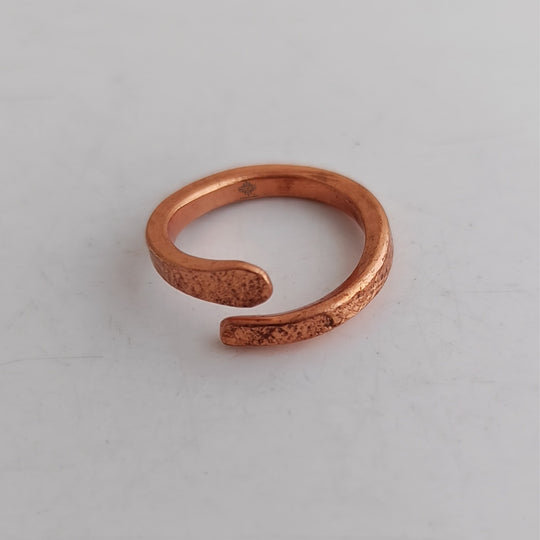 Pure Copper Adjustable Bypass Ring – Unisex