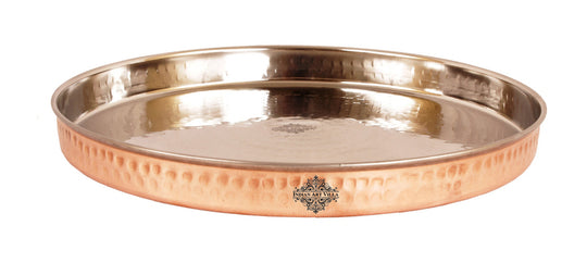 Steel Copper Dinner Plate for Home & Hotel Use