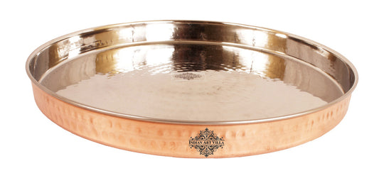 Steel Copper Dinner Plate for Home & Hotel Use