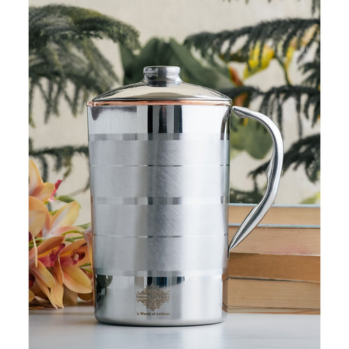 Copper Drinkware-Steel Copper Jug