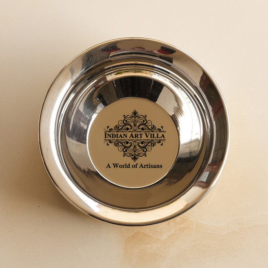 Steel Brass Hammered Handi – Serveware