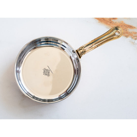 Steel copper hammered serving pan platter ideal for meals