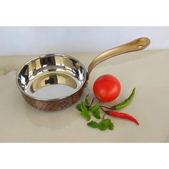 Steel Copper Hammered Fry Pan – Antique Finish