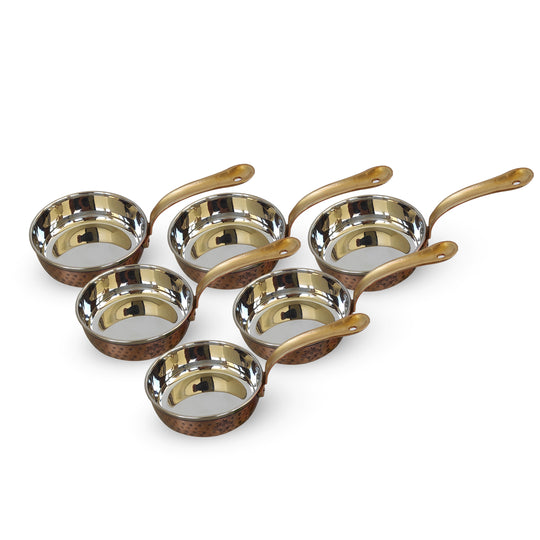 Steel Copper Hammered Fry Pan – Antique Finish