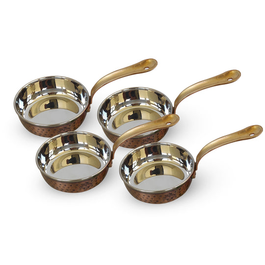 Steel Copper Hammered Fry Pan – Antique Finish