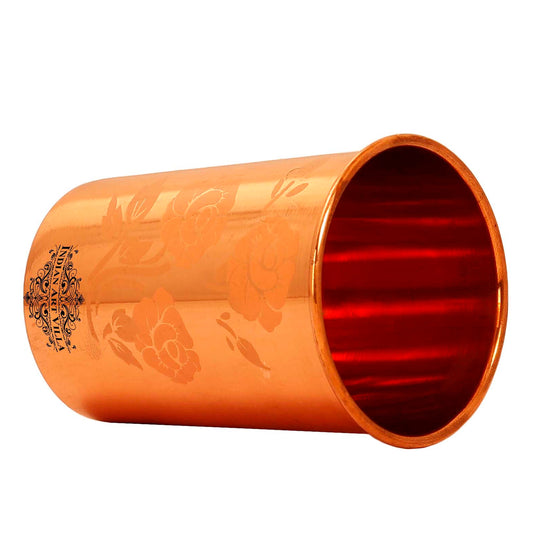 Pure Copper Glass With straight vertical sides- 275 ML