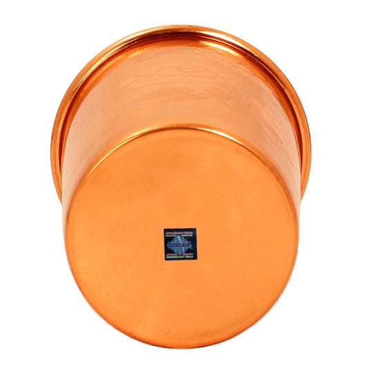 Pure Copper Glass With straight vertical sides- 275 ML