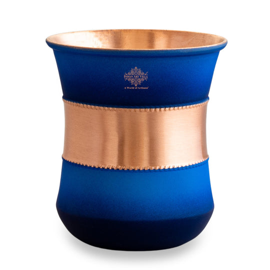 Pure copper water tumbler artisan crafted design
