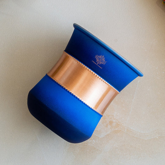 Pure Copper Half Silk Finish Glass – 300 ML