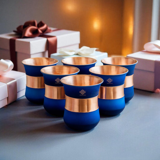 Handmade copper drinkware elegant design India