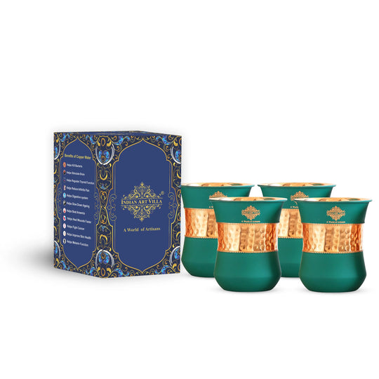 Pure copper glass for Ayurvedic wellness hydration