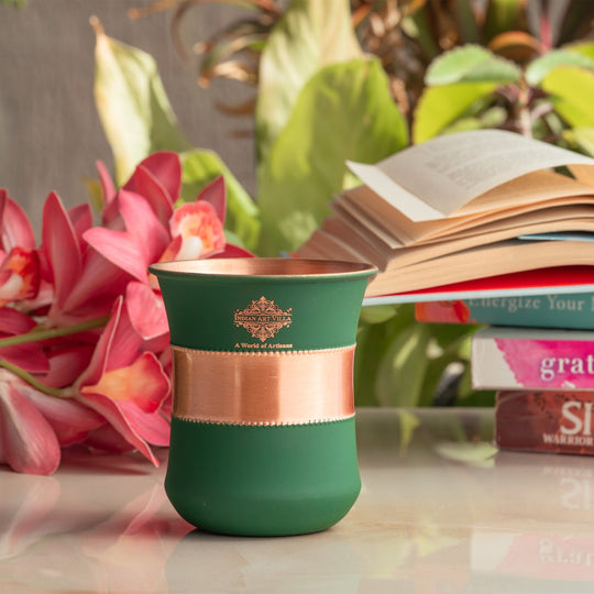 Handmade copper tumbler for healthy water intake