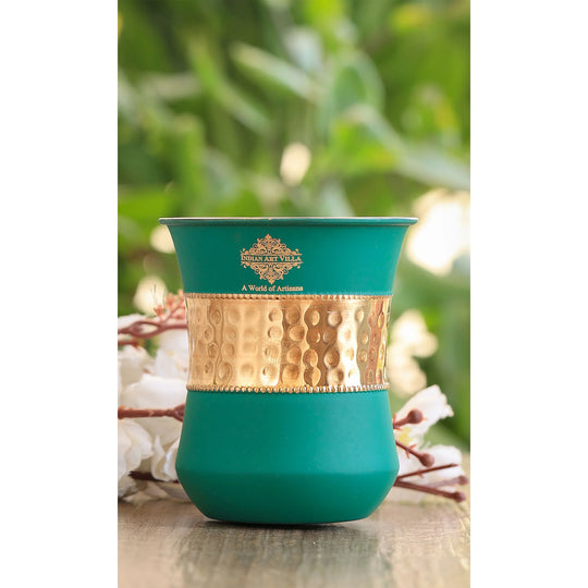 Pure copper drinkware for detox water consumption
