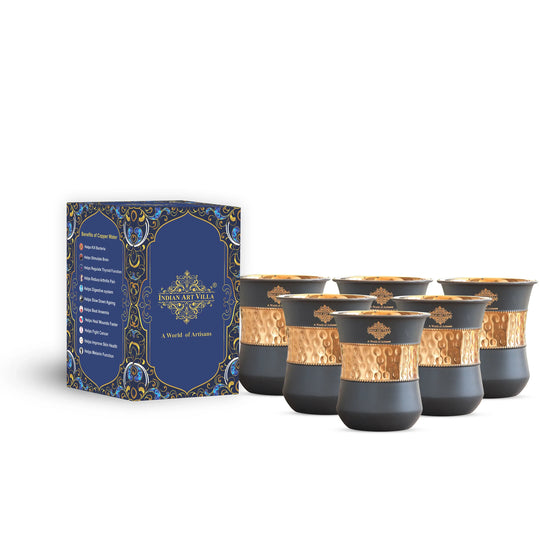 Handmade copper glass for daily hydration needs