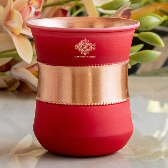 Pure Copper Half Silk Finish Glass – 300 ML