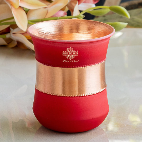 Handmade copper glass for water intake routine