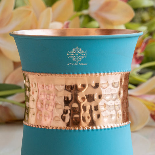 Pure Copper Half Silk Finish Glass – 300 ML