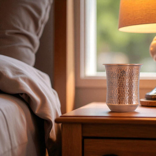 Pure Copper Hammered & Smooth Design Glass