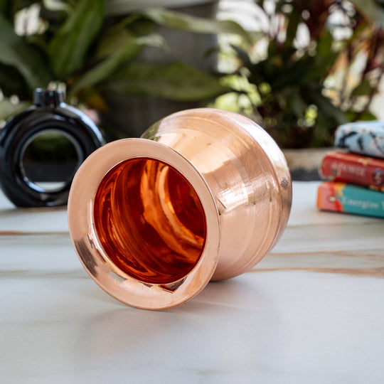 Copper Kalash / lota | Luxury Design Shine Finish | Pujan Purpose