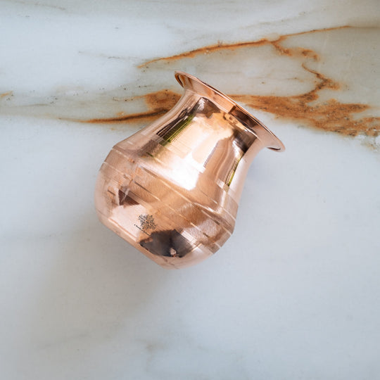 Copper Kalash / lota | Luxury Design Shine Finish | Pujan Purpose