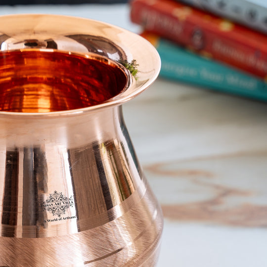 Copper Kalash / lota | Luxury Design Shine Finish | Pujan Purpose