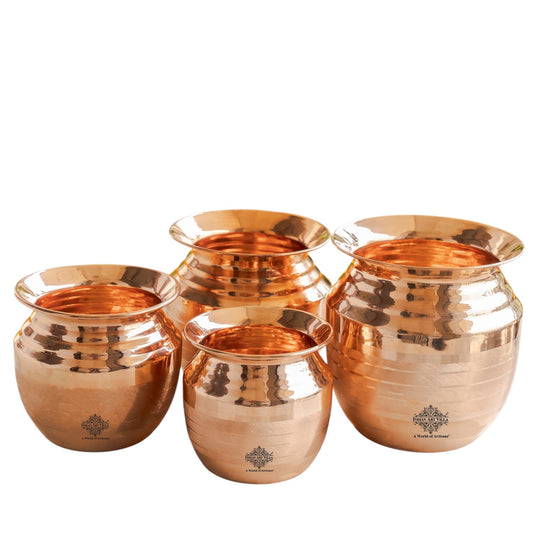 Pure Copper Copper Kalash / lota | Luxury Design | Shine Finish | Pujan Purpose
