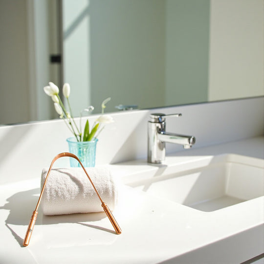 Ayurvedic Copper Tongue Cleaner, Say Goodbye to Bad Breath